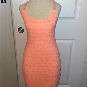 NWT Hollister Strappy Lace Form Fitting Bodycon Mini Dress